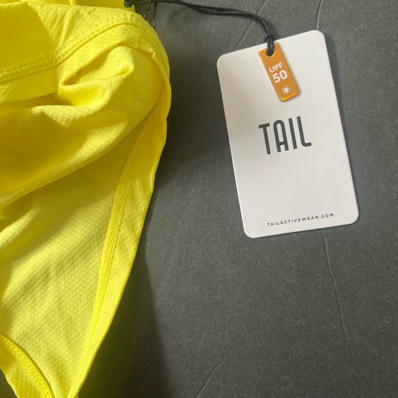 New! Tail Meilani Racerback Tank Yellow sz S - Picture 6 of 6
